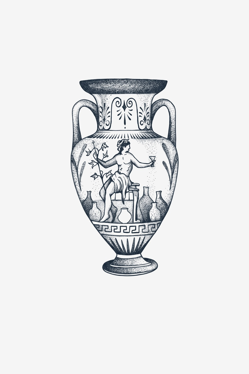 Amfora lui Dionis - tatuaj temporar Inklabs