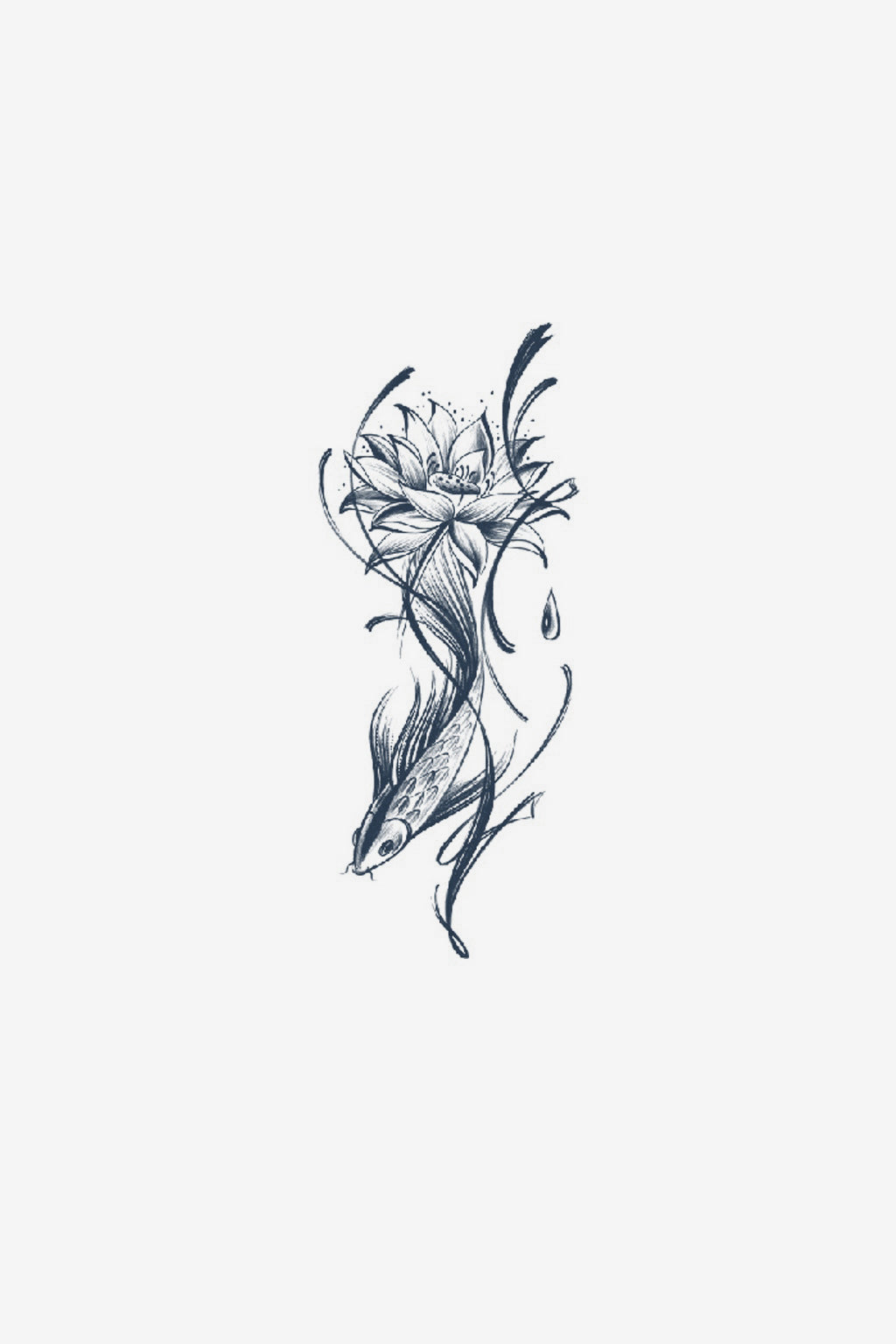Lotus and Fish