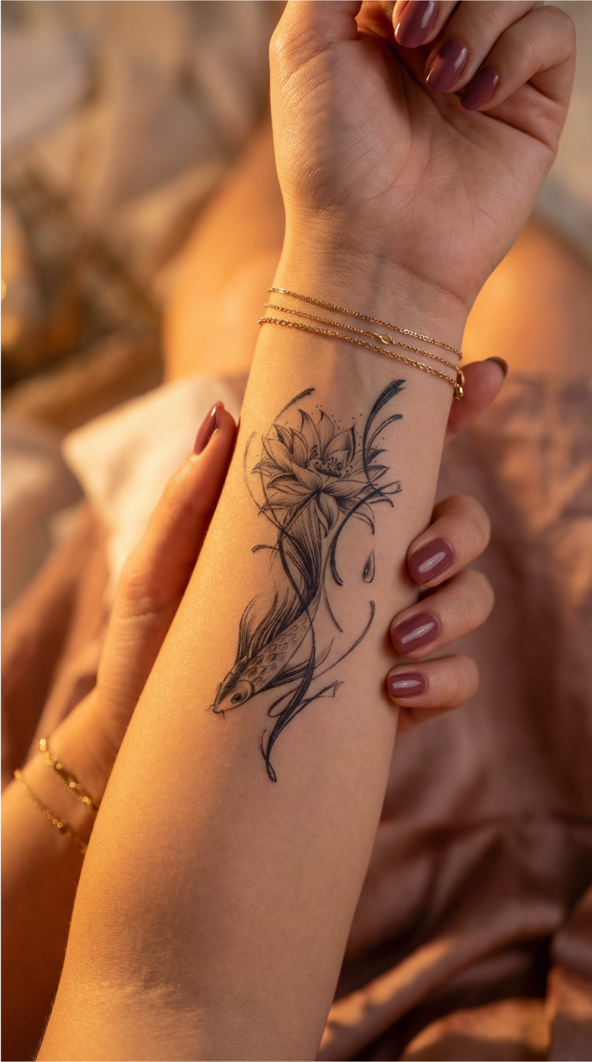 Lotus and Fish